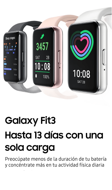 Galaxy Fit3 hasta 13 días con una sola carga