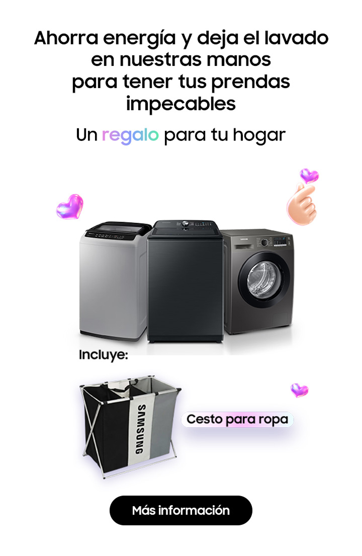 Lavadora Samsung con regalo