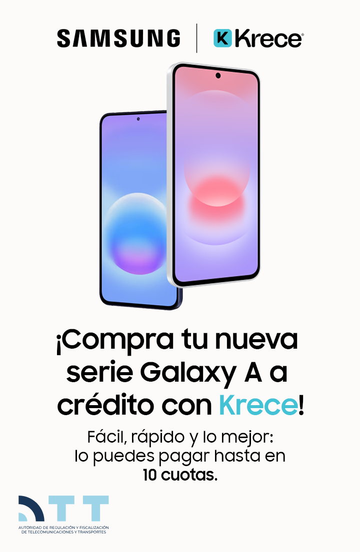 ¡Compra tu nueva serie Galaxy A a crédito con Krece!