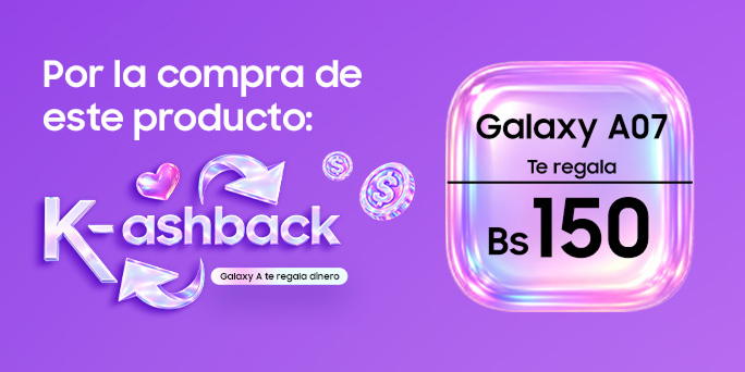 Galaxy A07 te regala Bs150