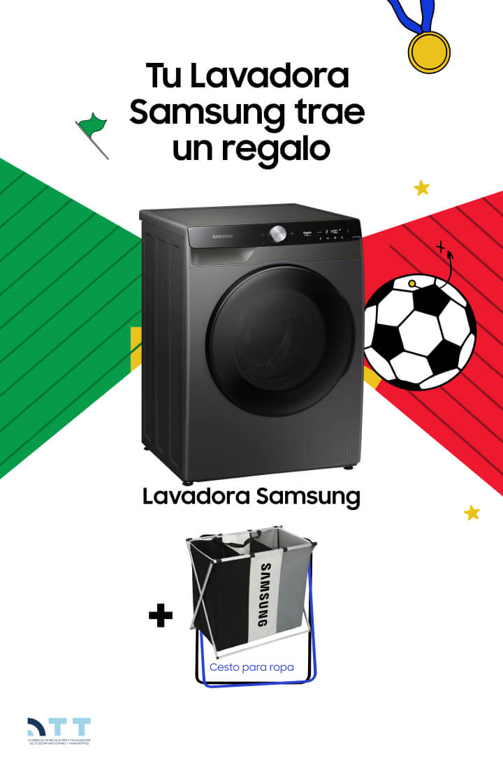 Lavadora Samsung con regalo