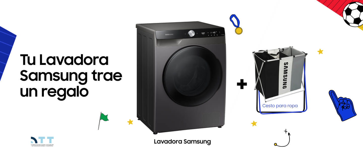 Lavadora Samsung con regalo