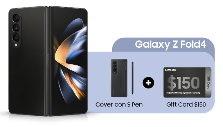 Galaxy Z Fold4 + Cover con S Pen + Gift Card de $150