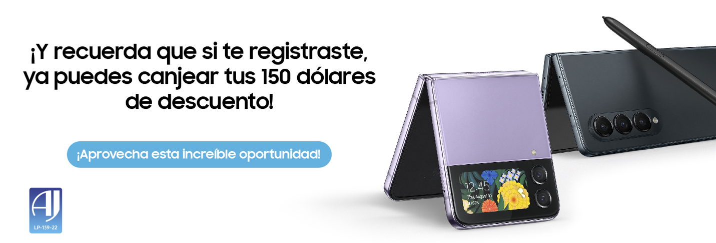 Recuerda que si te registraste ya puedes canjear tus 150 dólares de descuento