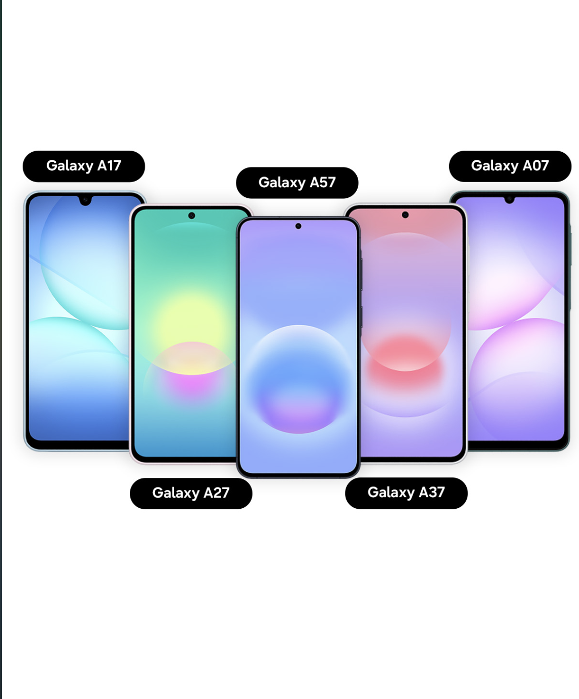 Galaxy A07, A17, A27, A37 y A57
