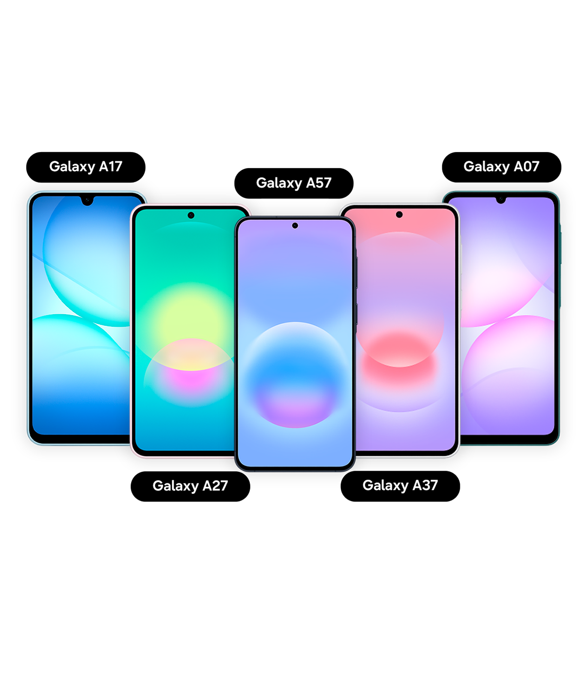 Galaxy A07, A17, A27, A37 y A57